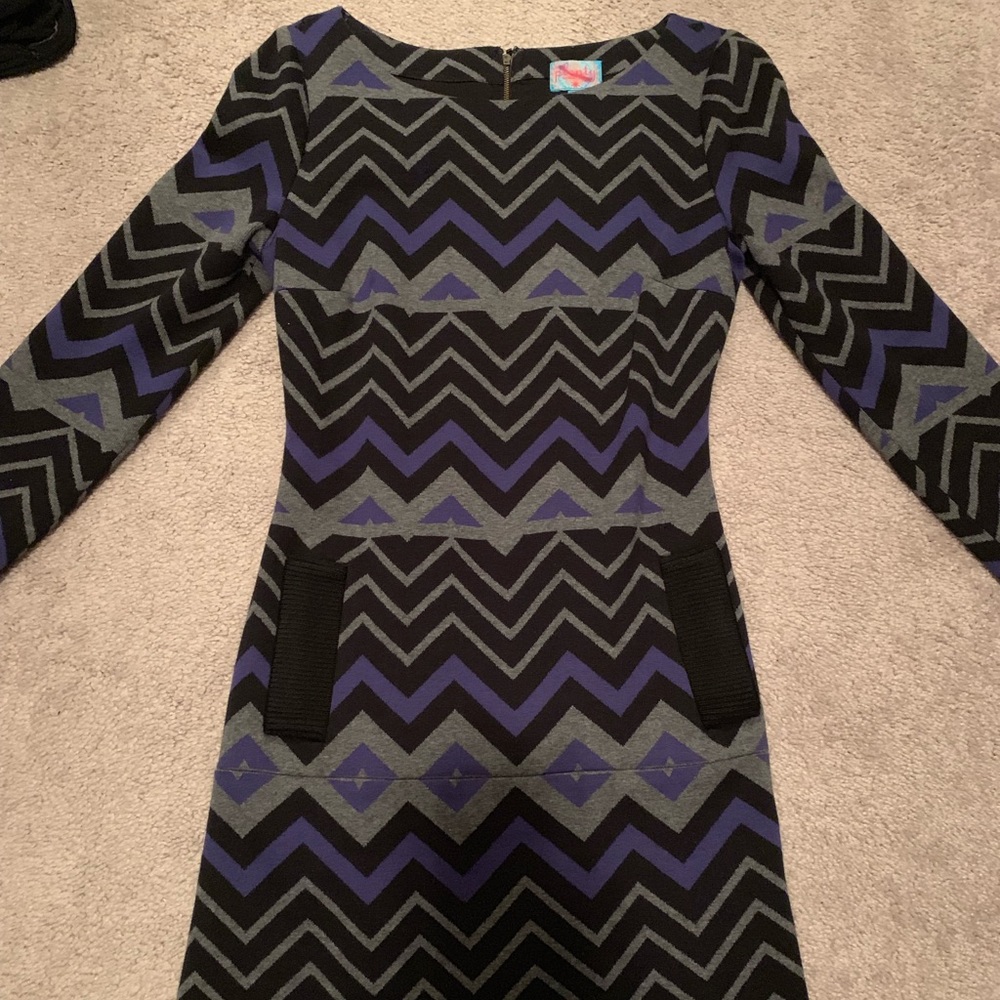 Tracy Reese chevron print dress